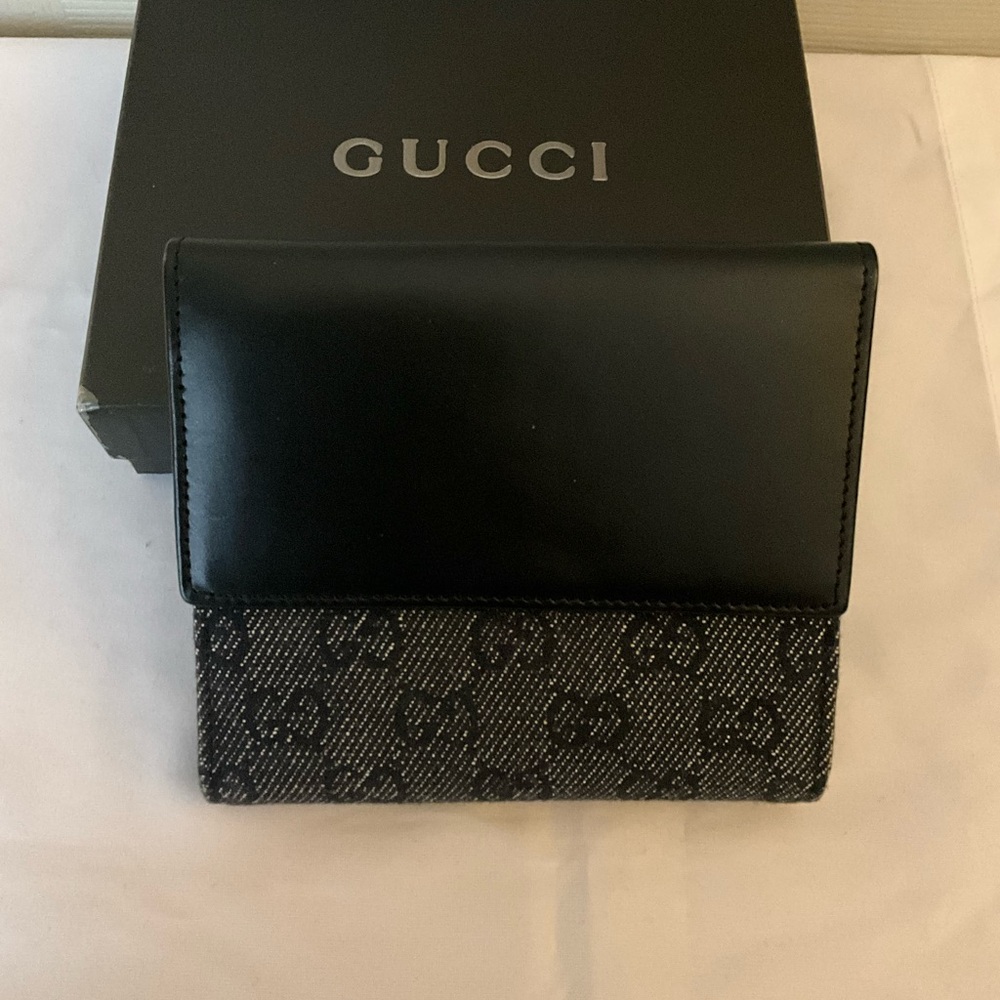 Gucci Blake Denim Wallet